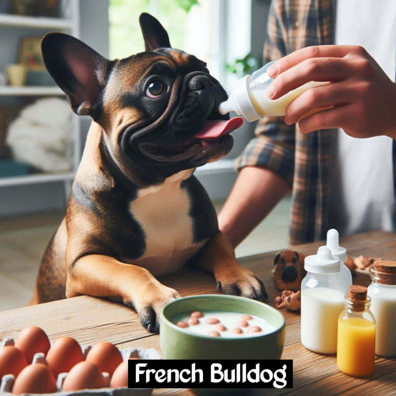 French Bulldog Feeding