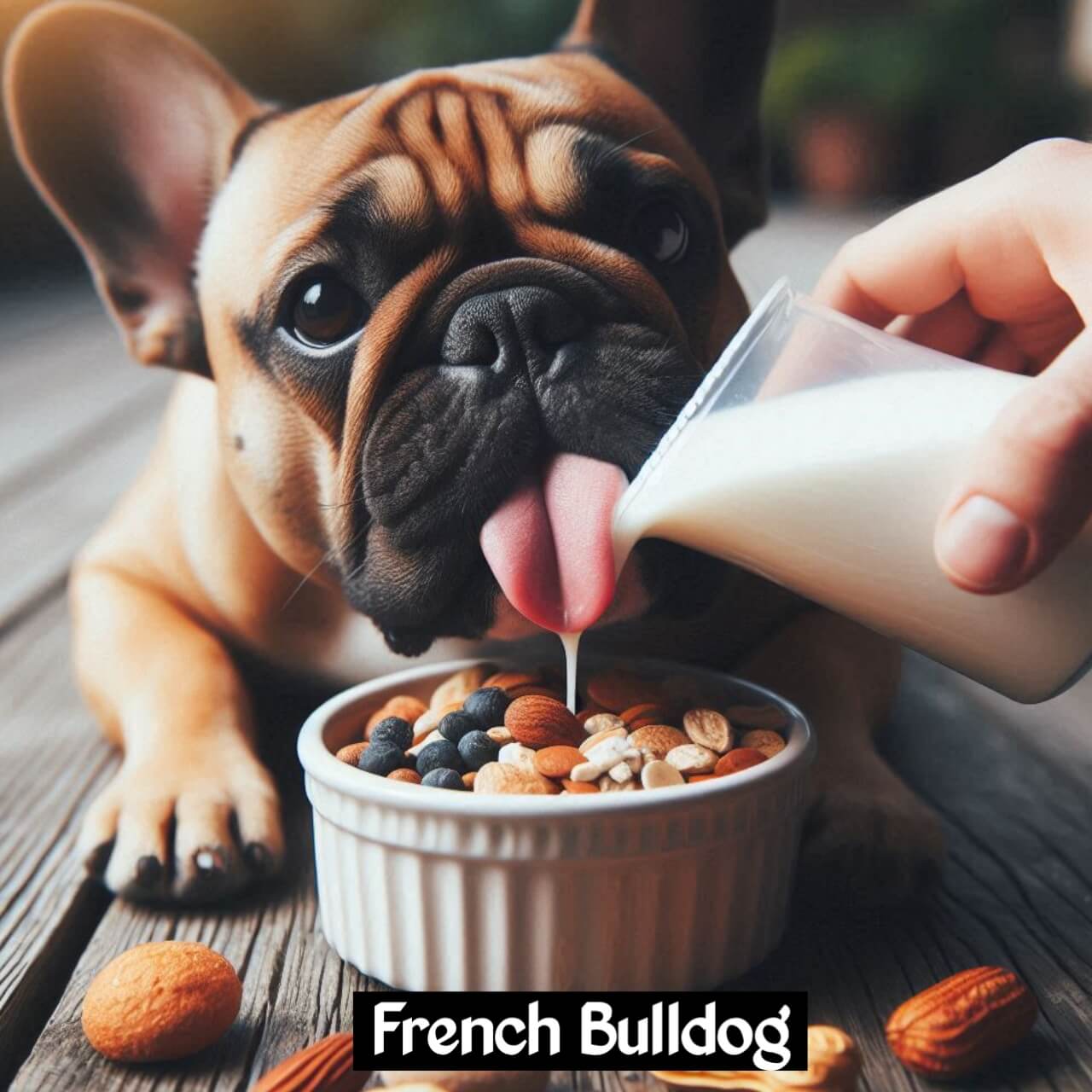 French Bulldog Feeding